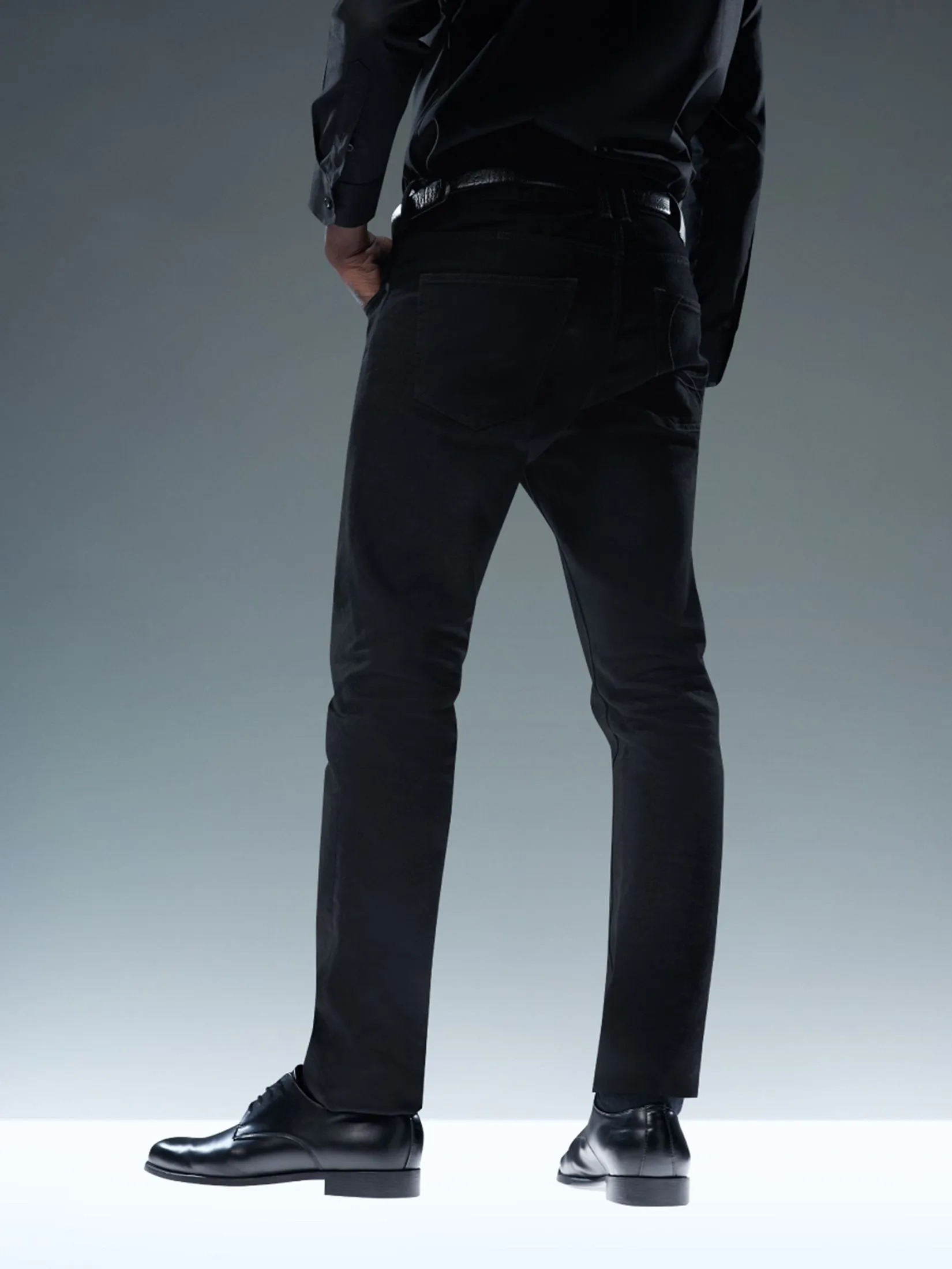 GQ GQ CoolTech Straight Jeans Super Black Jeans