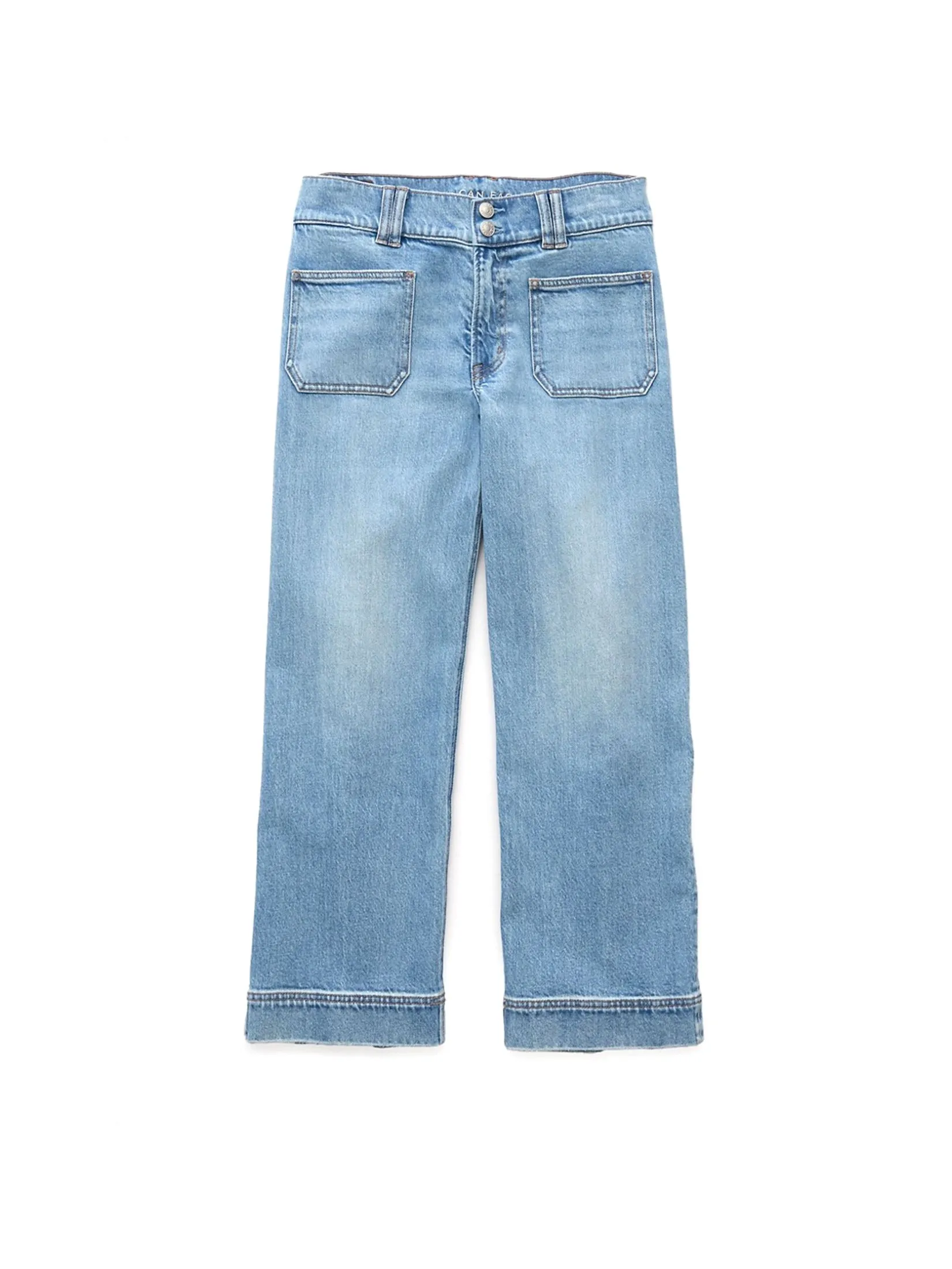 AMERICAN EAGLE WOMEN STOVEPIPE CROP JEANS 407 GRAVITY BLUE Size - 0 SHORT