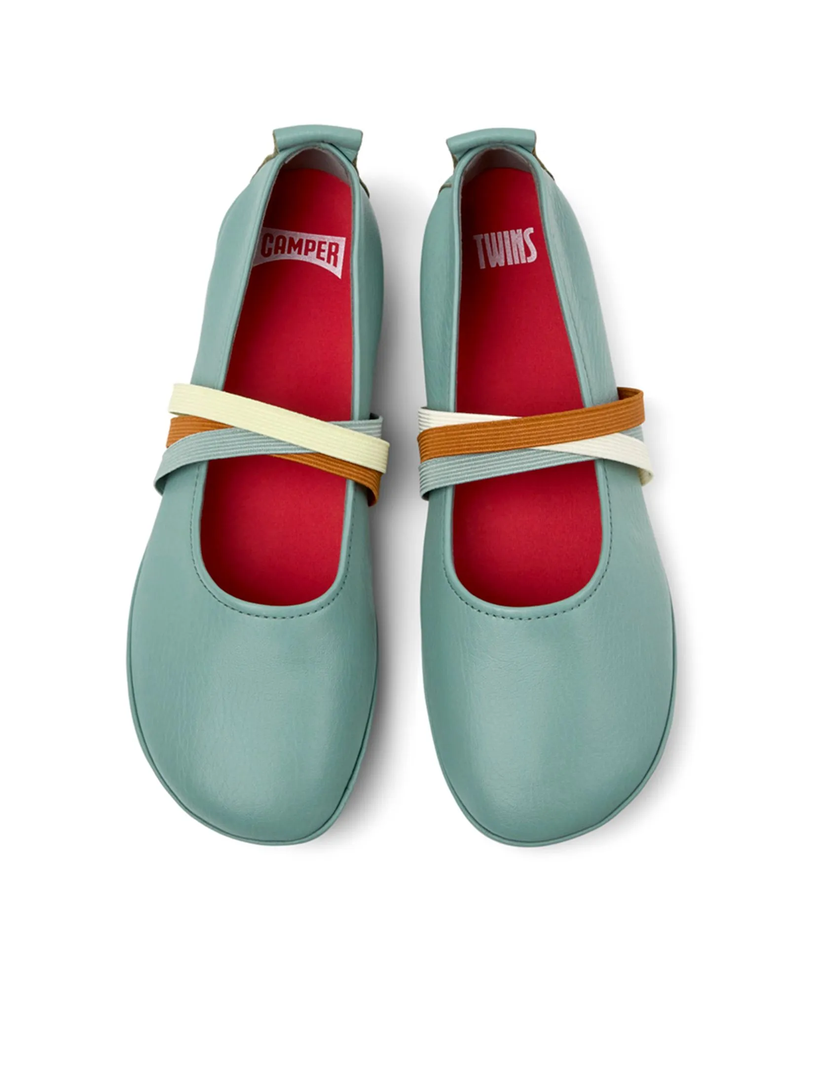 CAMPER Women Ballerina Shoes TWS Right Nina Green