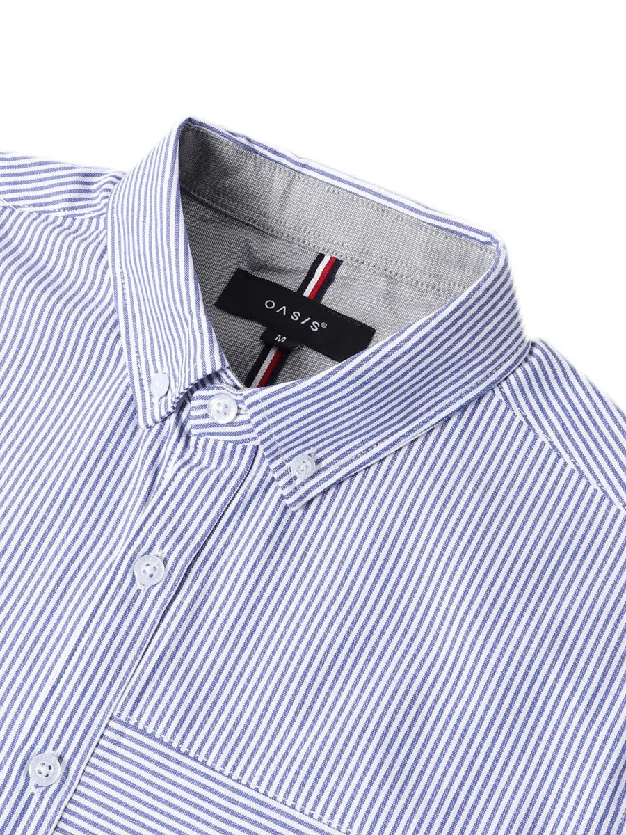 OASIS Men's Long Sleeve Shirt Light Blue