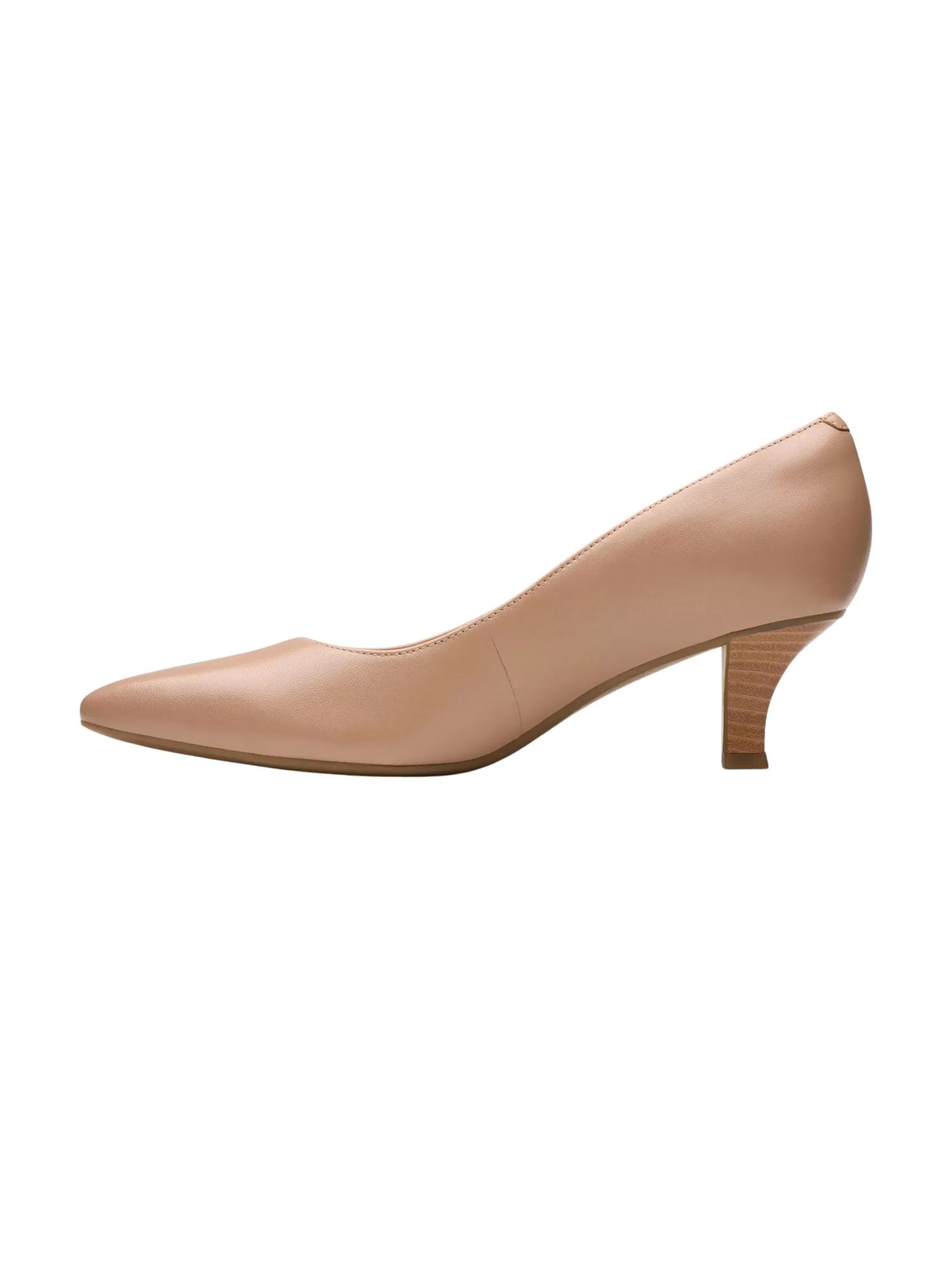 CLARKS Kepley Vine Women’s Heels in Warm Beige Leather Leather
