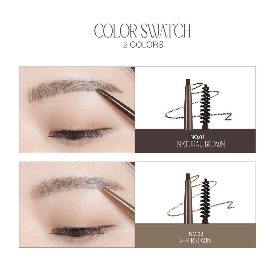 #4U2 Basic Extra Slim Brow Pencil 01