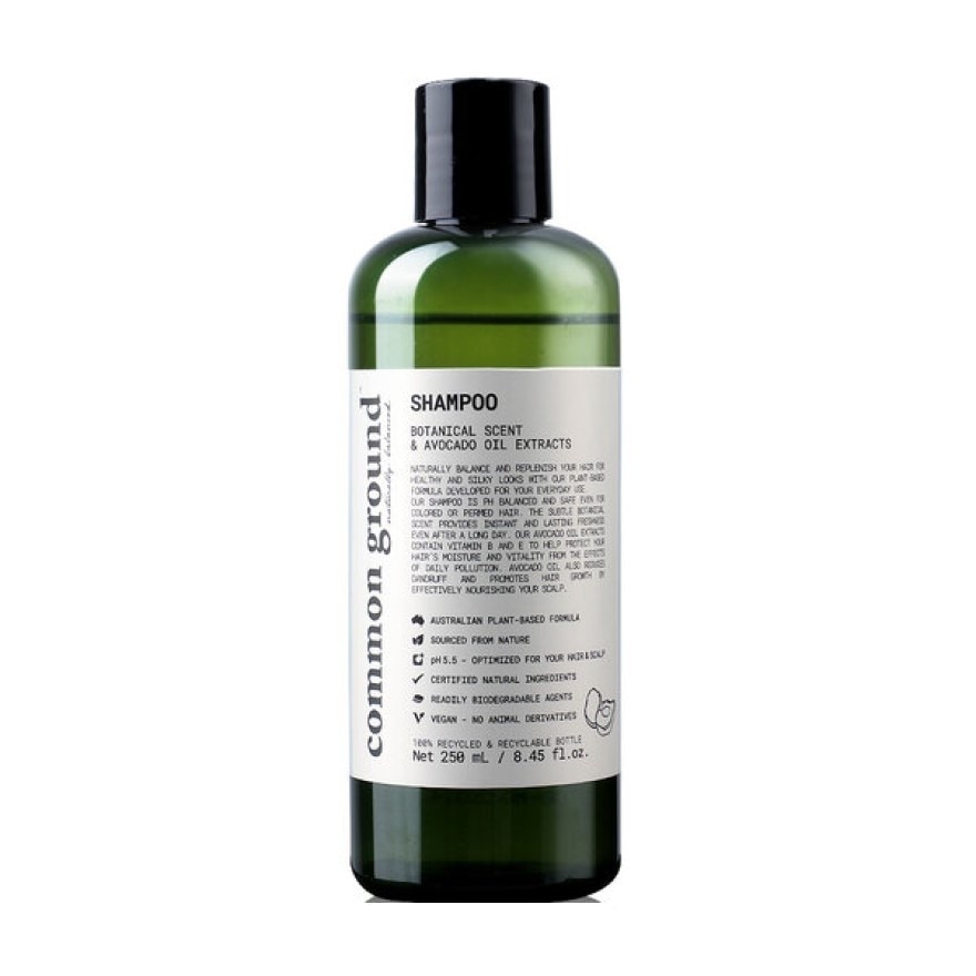 Common Ground Naturally Balanced  Replenished Shampoo 250 ml. Botanical Scent  Avocad