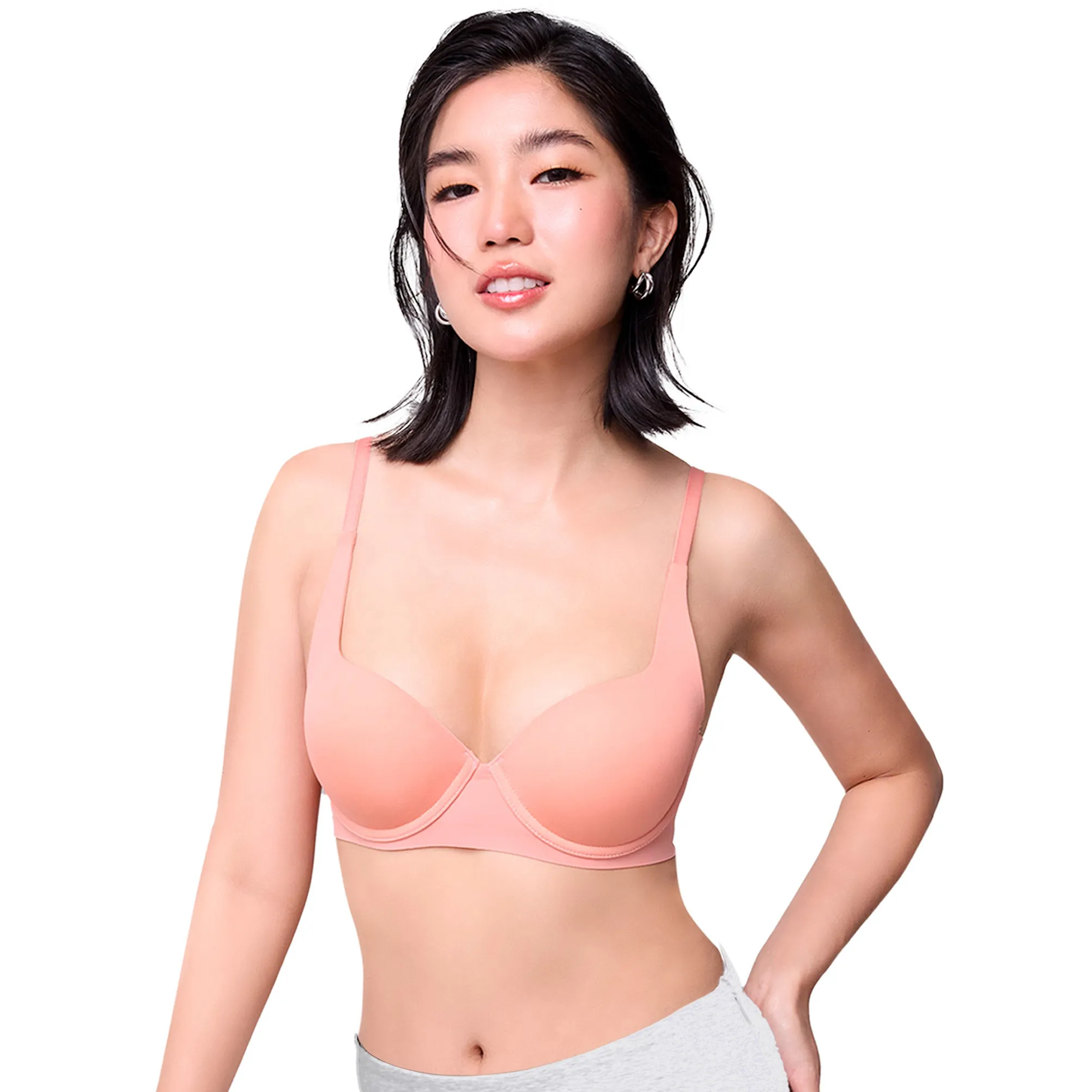 WACOAL Women Smooth Bra underwire thin padded Pink Size - A70