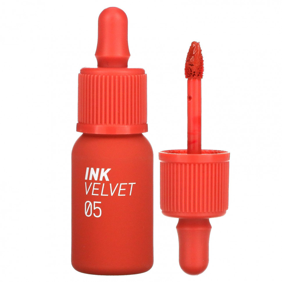 Peripera, Тинт для губ Ink Velvet, 05 Coralficial, 4 г (0,14 унции) - PPA-49507-01 кирпичный