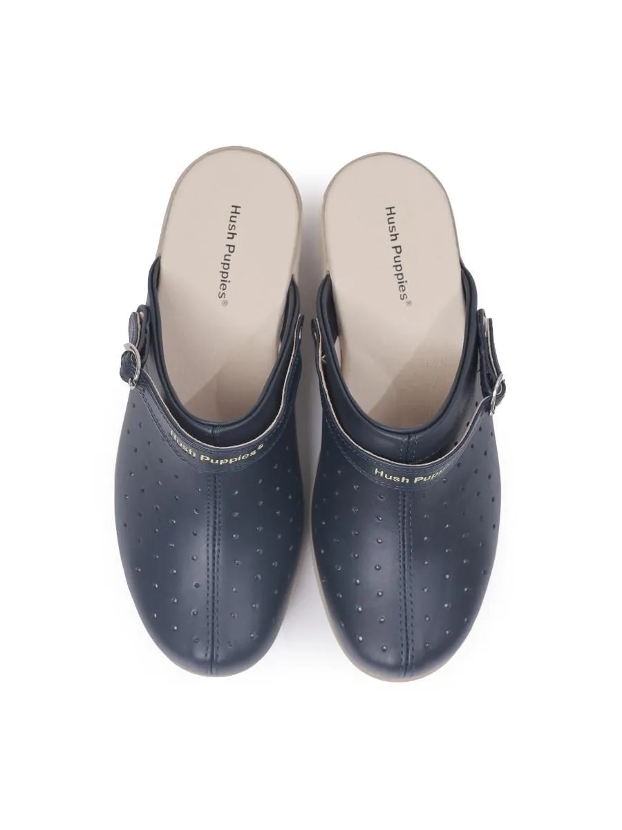 HUSH PUPPIES Women's Shoes Sandals Slides NURSING SHOES - BLUE