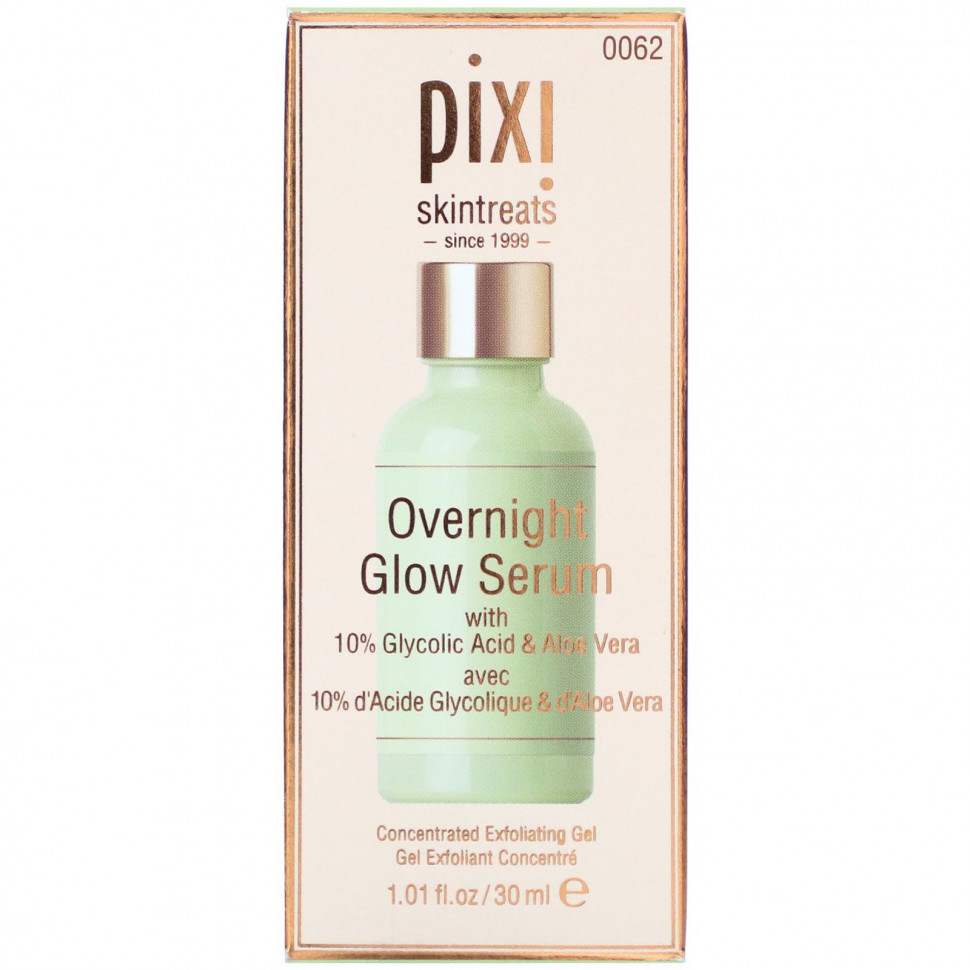 Pixi Beauty, Ночная сыворотка для лица Pixi Overnight Glow Serum, 1,01 ж. унц. (30 мл)