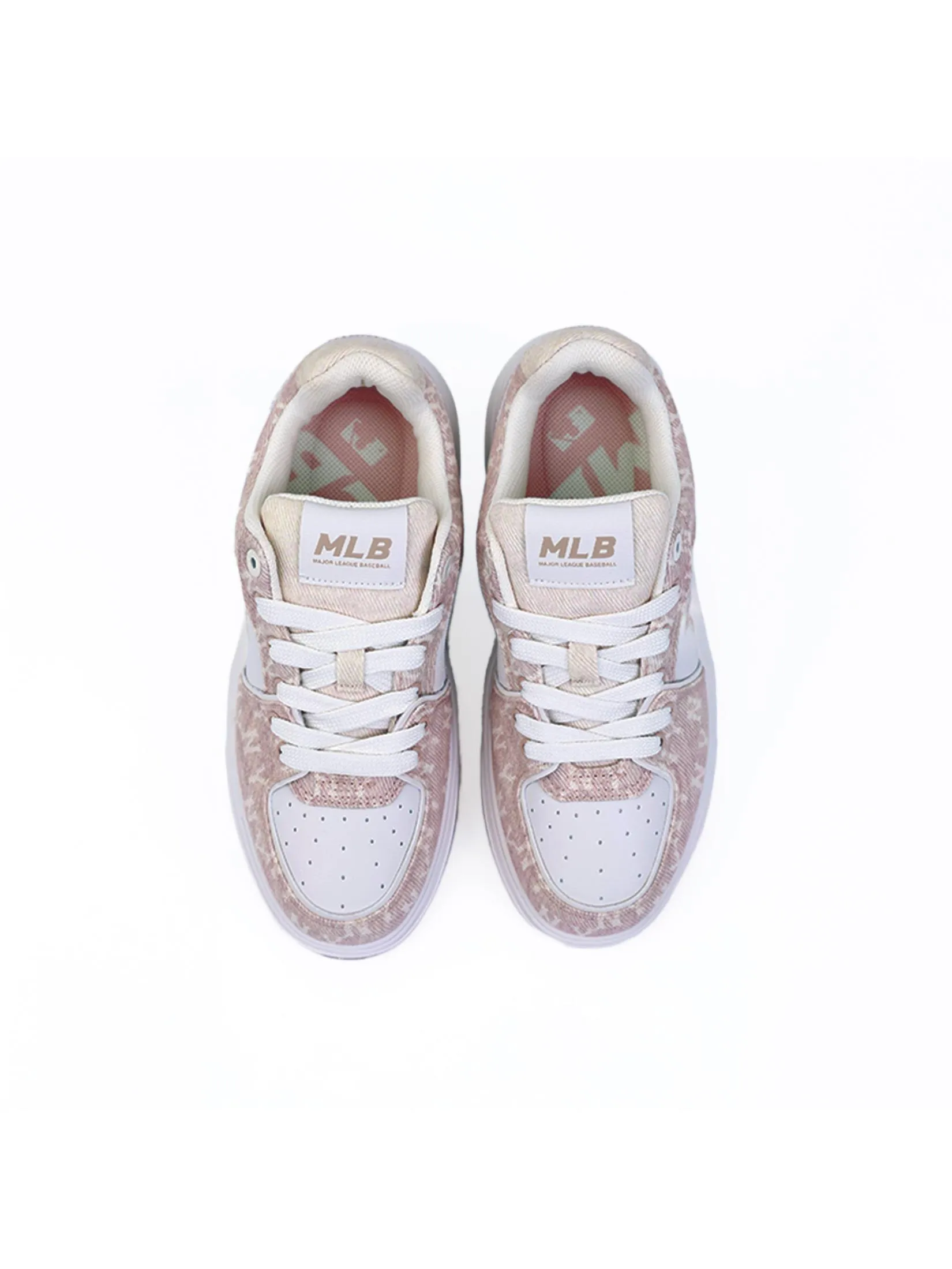 MLB Unisex Chunky Liner Denim Monogram Small Logo (Sl) Model 3ASXS015N 50BGS Beige