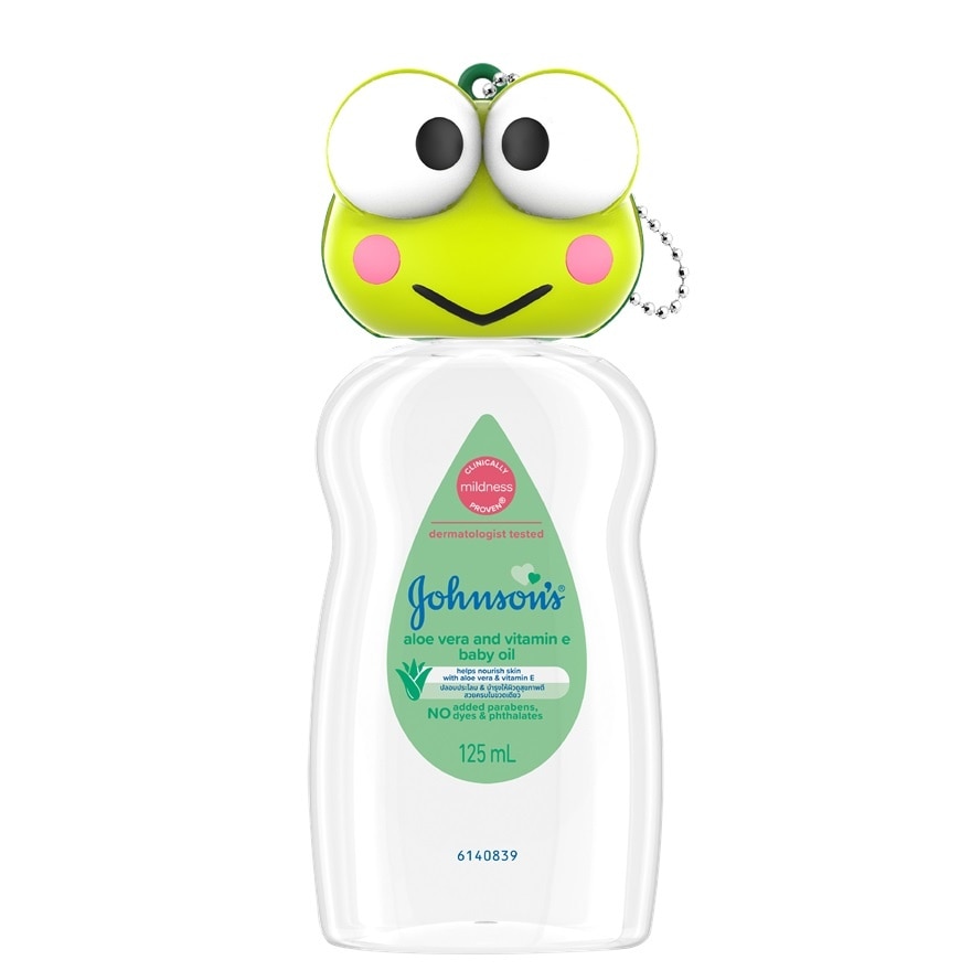 Johnson's Baby Oil Aloe Vera  Vitamin E 125 Ml.(Kero) - Green