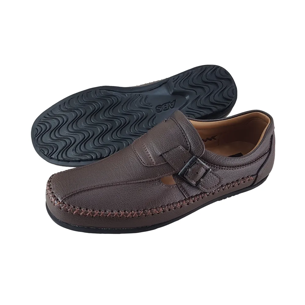 FREEWOOD SHOES Men belt loafer Brown
