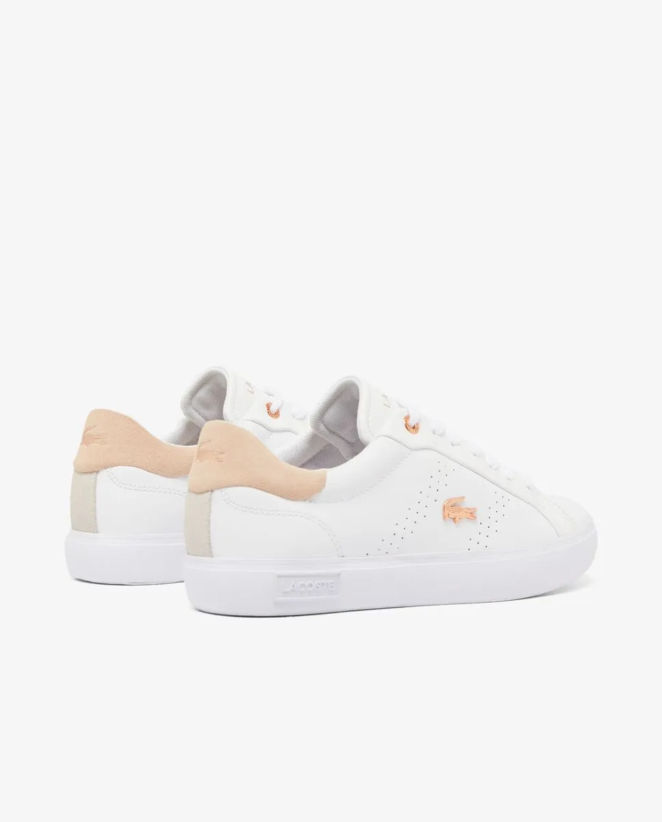 LACOSTE Women’s Powercourt 2.0 Leather Sneakers White