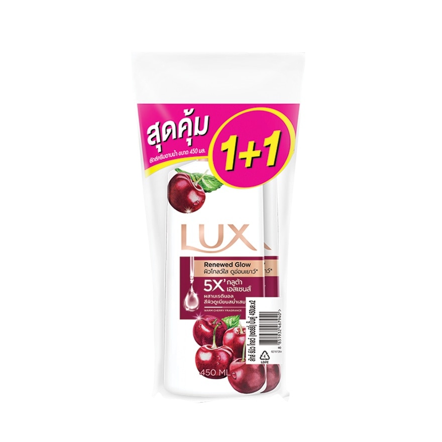 Lux Shower Cream Renewed Glow 450 Ml. Twin Pack