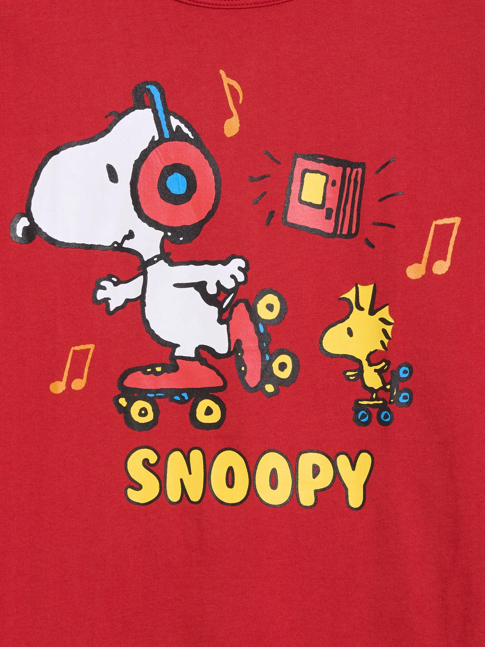 SWEET SENSATIONS Women Pyjamas Set Short Sleeves T-Shirt + Crop Pants Snoopy Print Dark Blue