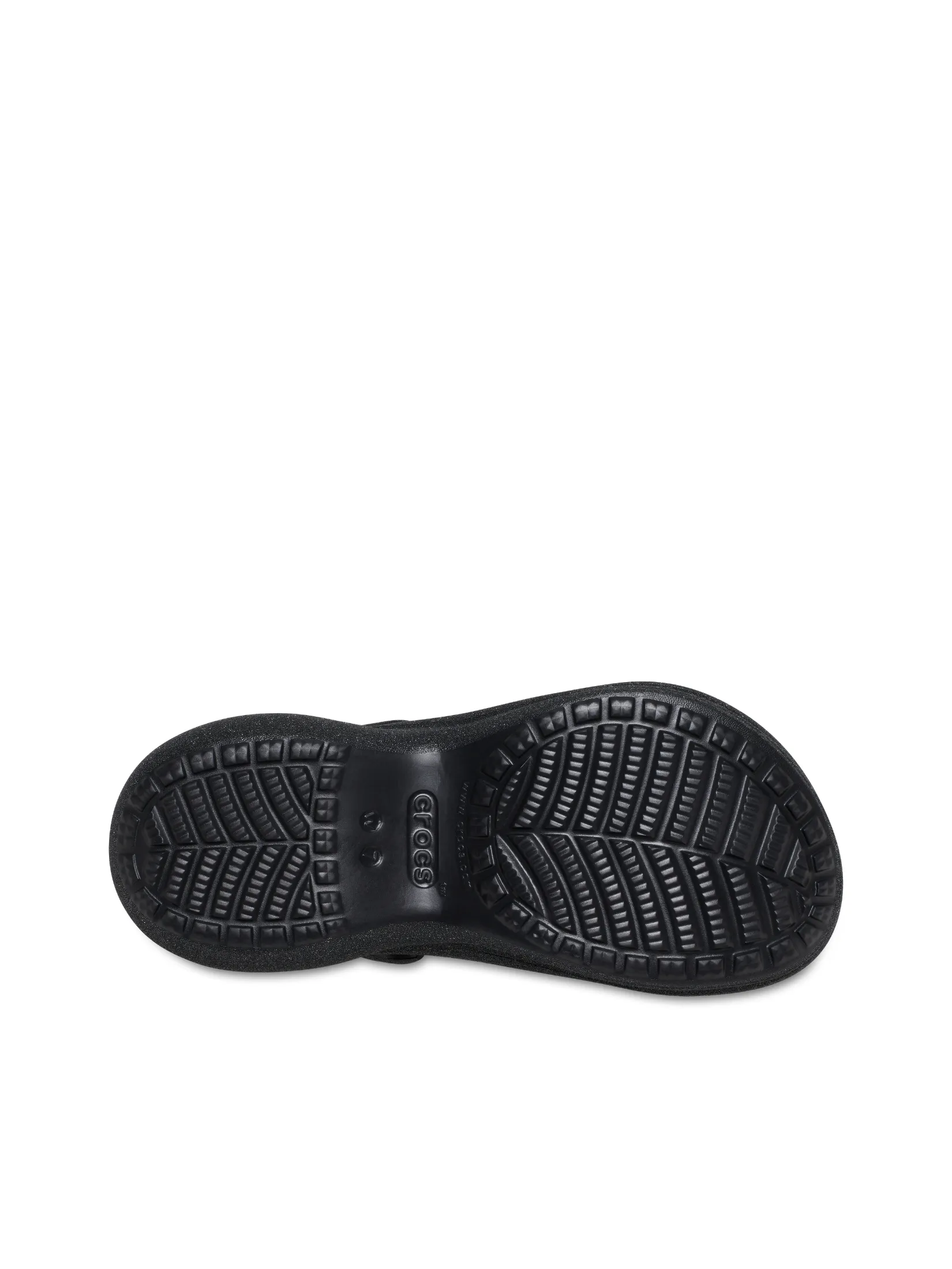 CROCS WOMEN S BAE GLITTER CLOG - BLACK