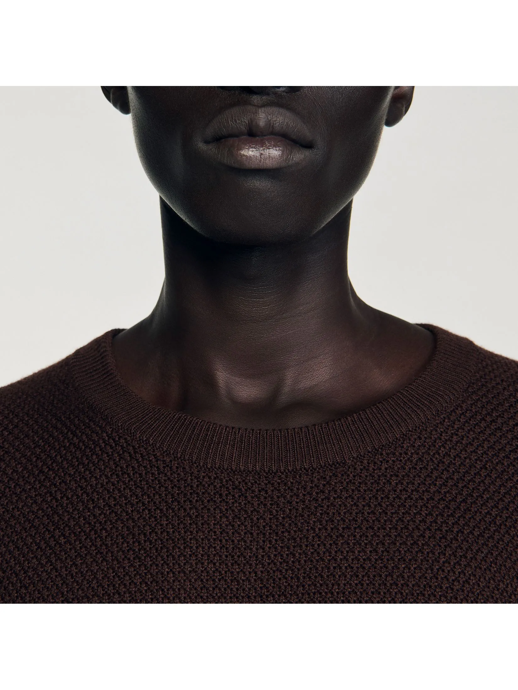 SANDRO Textured Knit Jumper