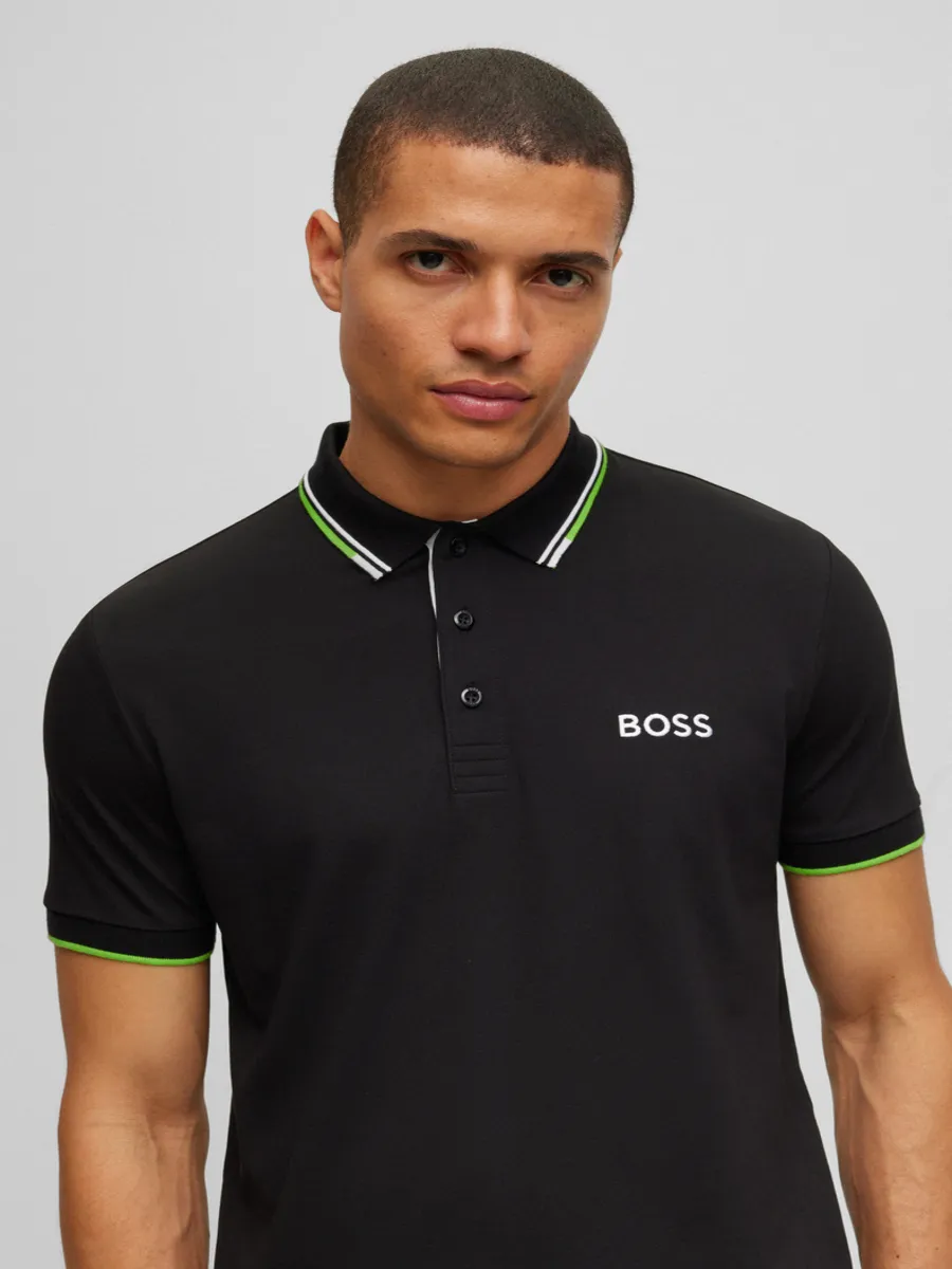 BOSS Men s Polos Regular Fit Black