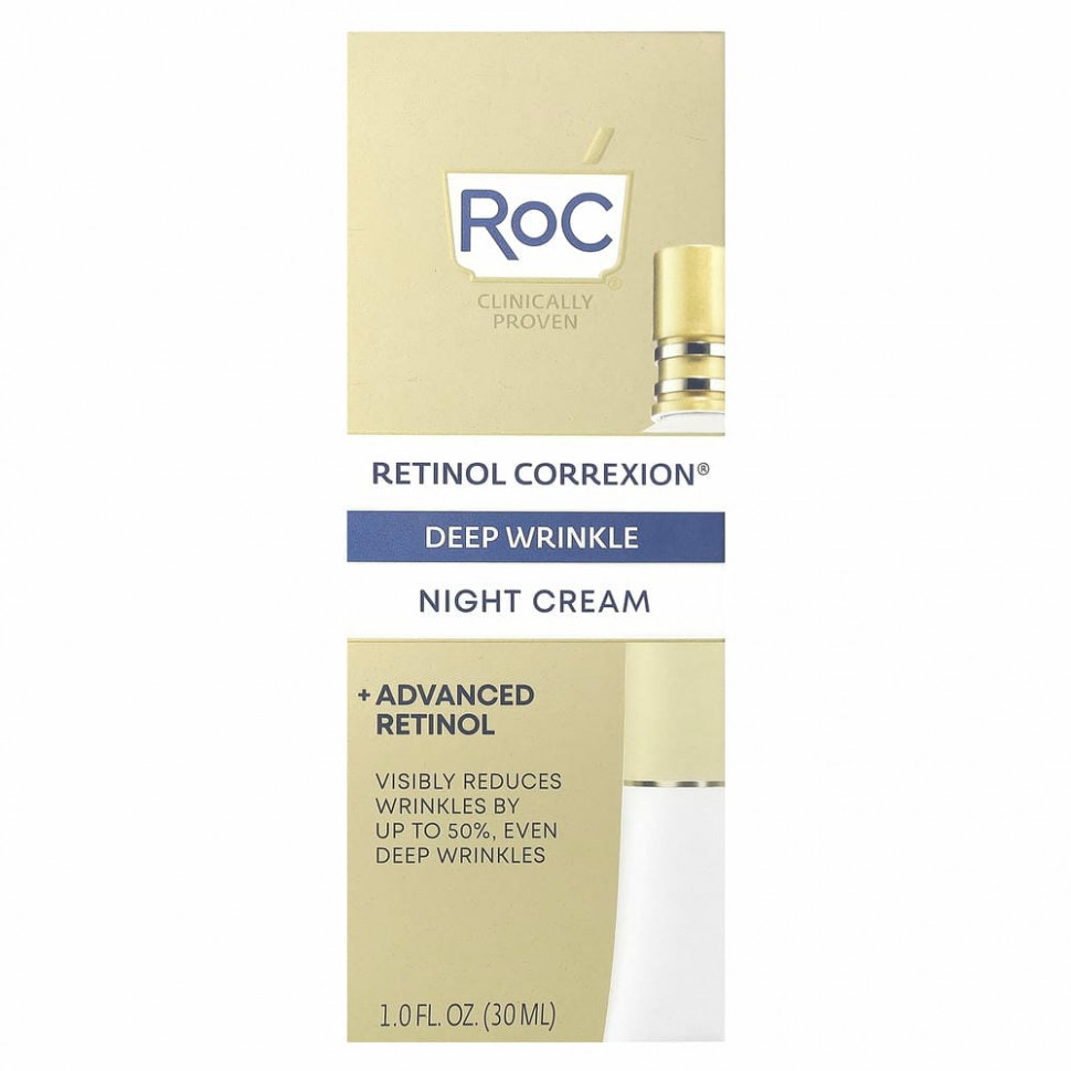 RoC, Retinol Correxion, ночной крем от глубоких морщин, 30 мл (1 жидк. Унция)