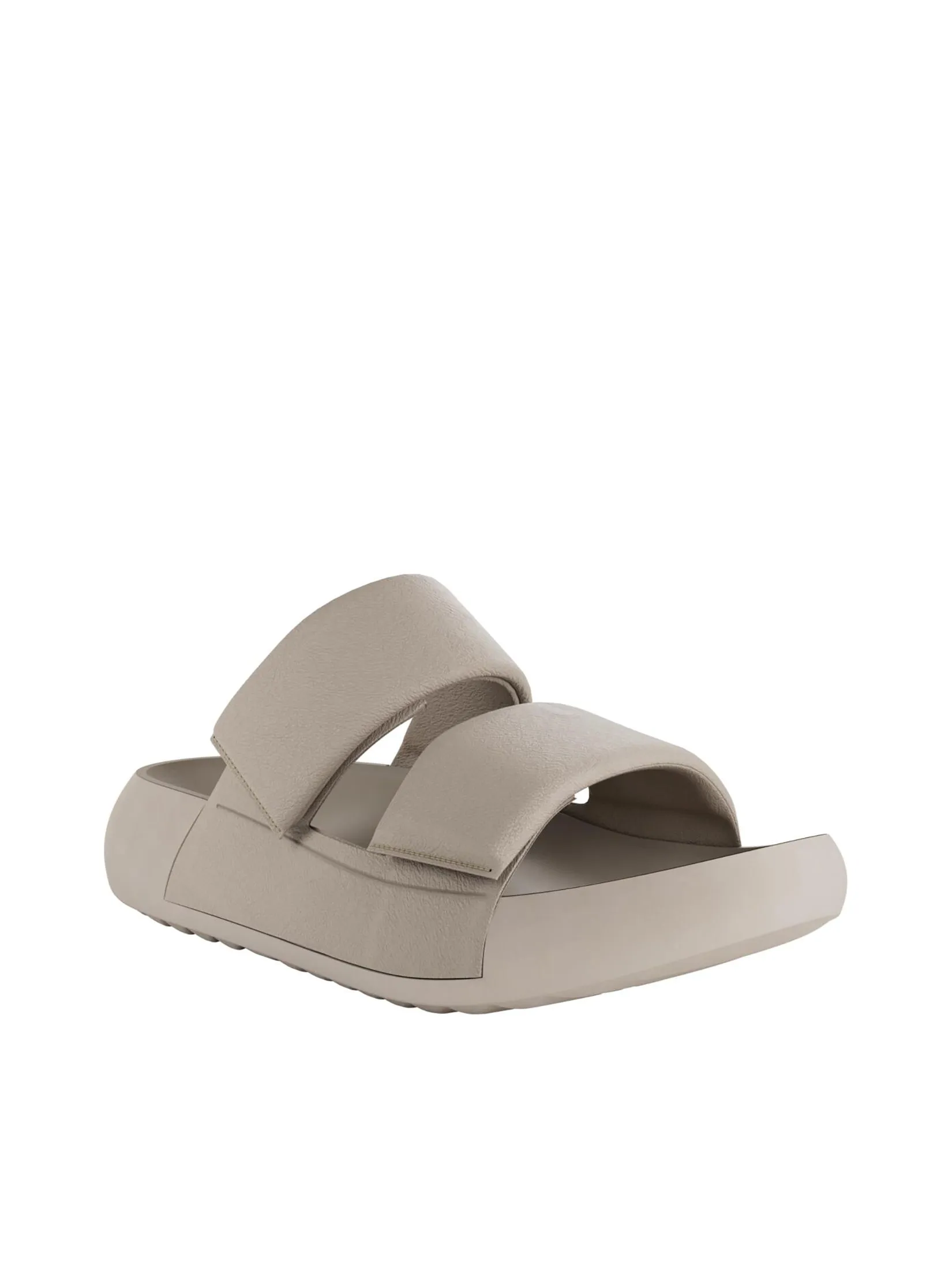 ECCO Women Sandal Platform Cozmo 2-Strap Limestone Size - 38 EU