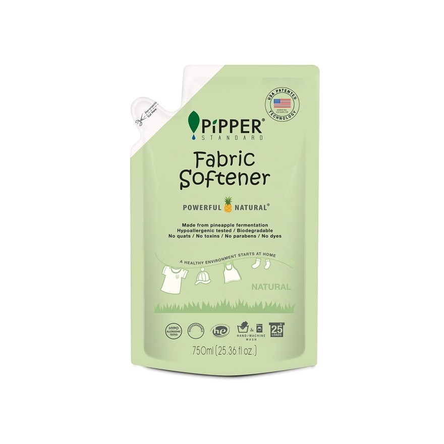 Pipper Standard Fabric Softener Natural Natural Scent Refill 750 Ml. - Green