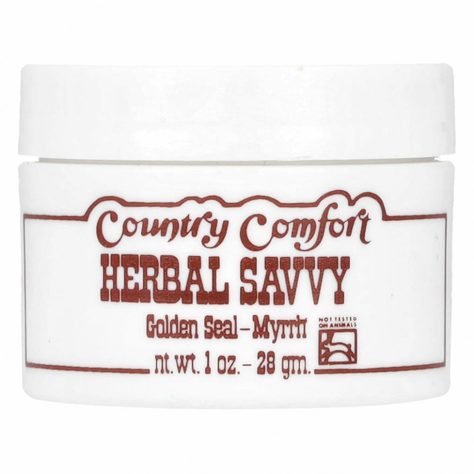 Country Comfort, Herbal Savvy, желтокорень и мирра, 28 г (1 унция)