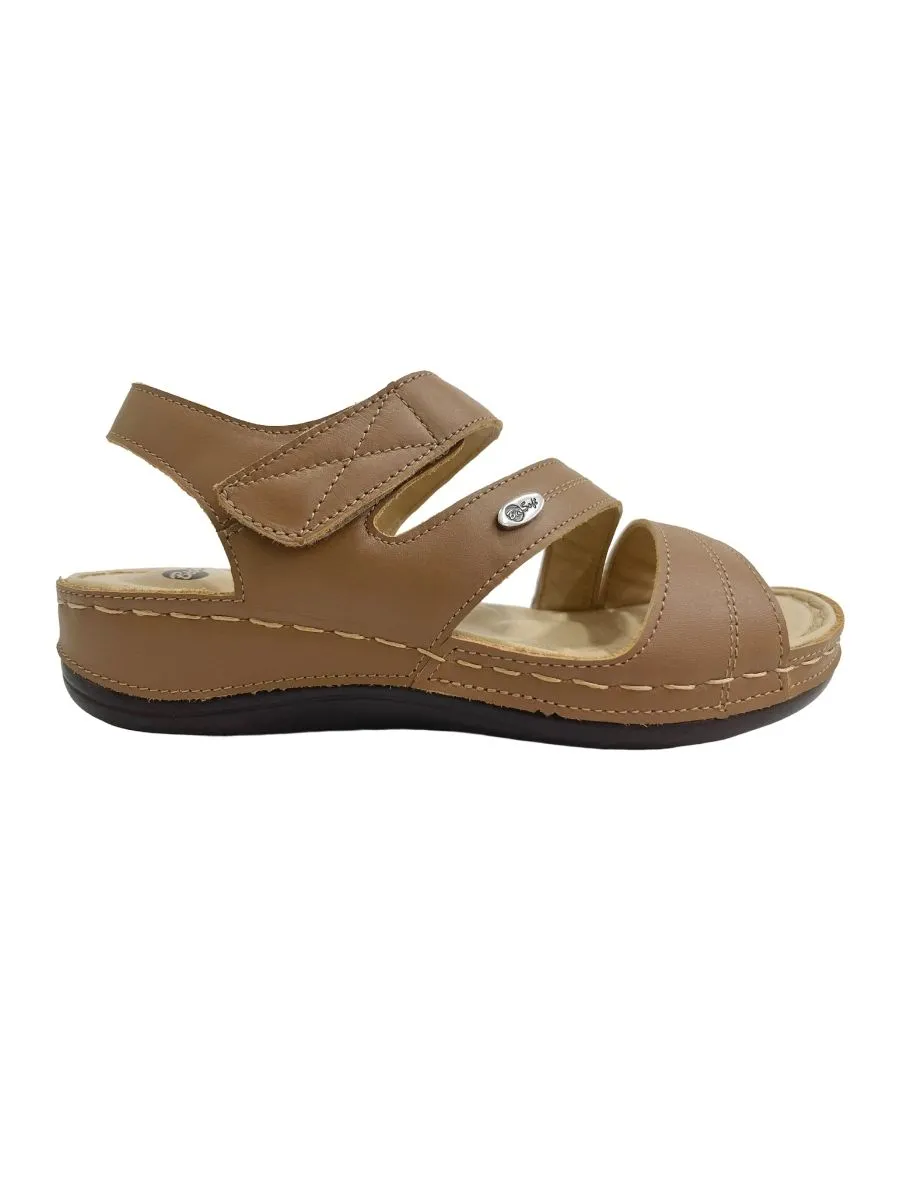 BIOSOFT TAN COMFORT SANDALS B56-23378
