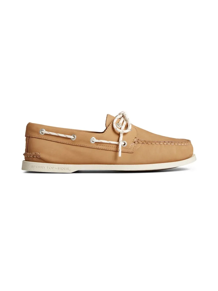 SPERRY MEN TAN A/O 2-EYE NAUTICAL NUBUCK