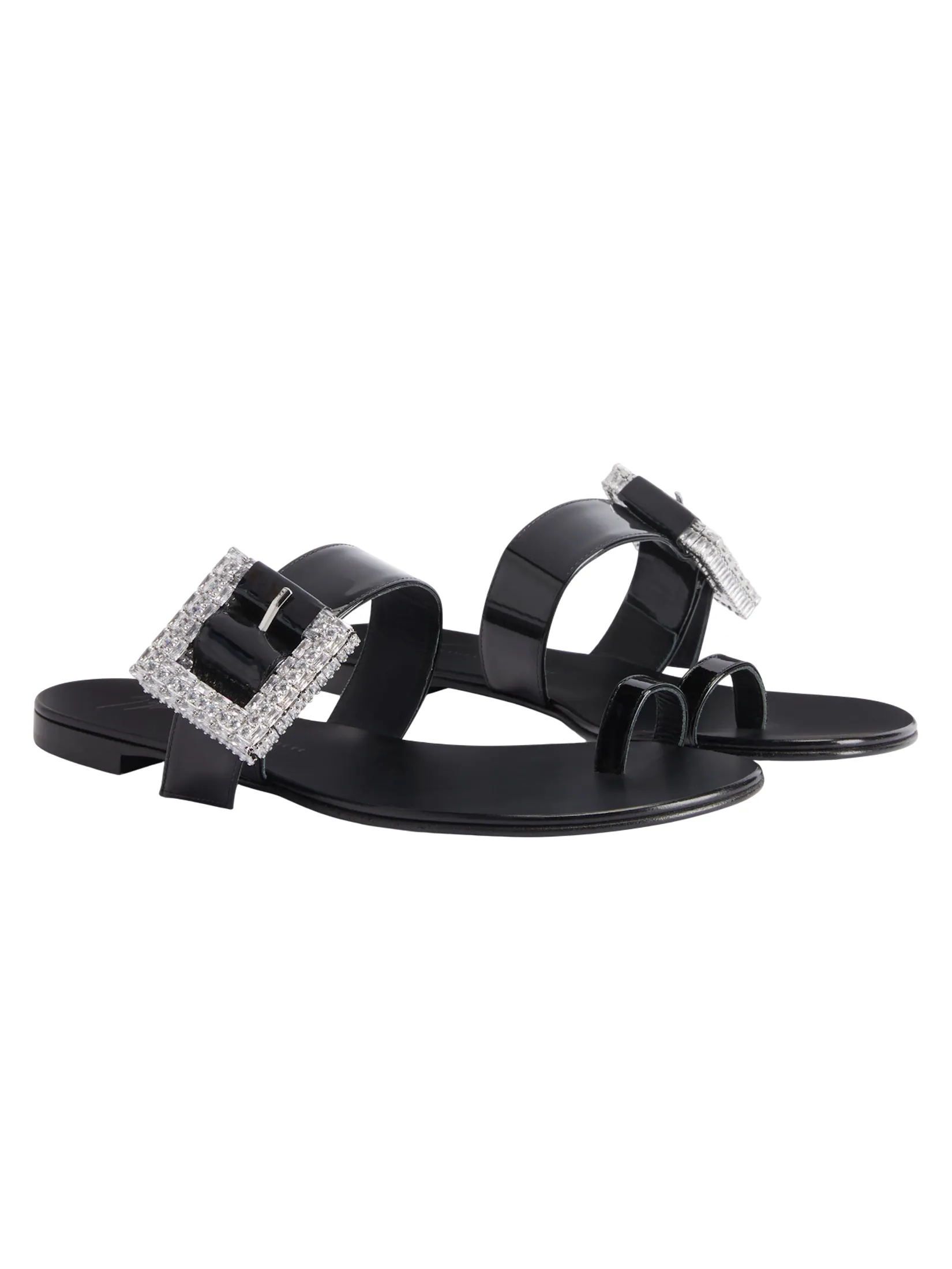 GIUSEPPE ZANOTTI Women Sandals THE MISS BUCKLE SANDAL TIN.PASS NERO