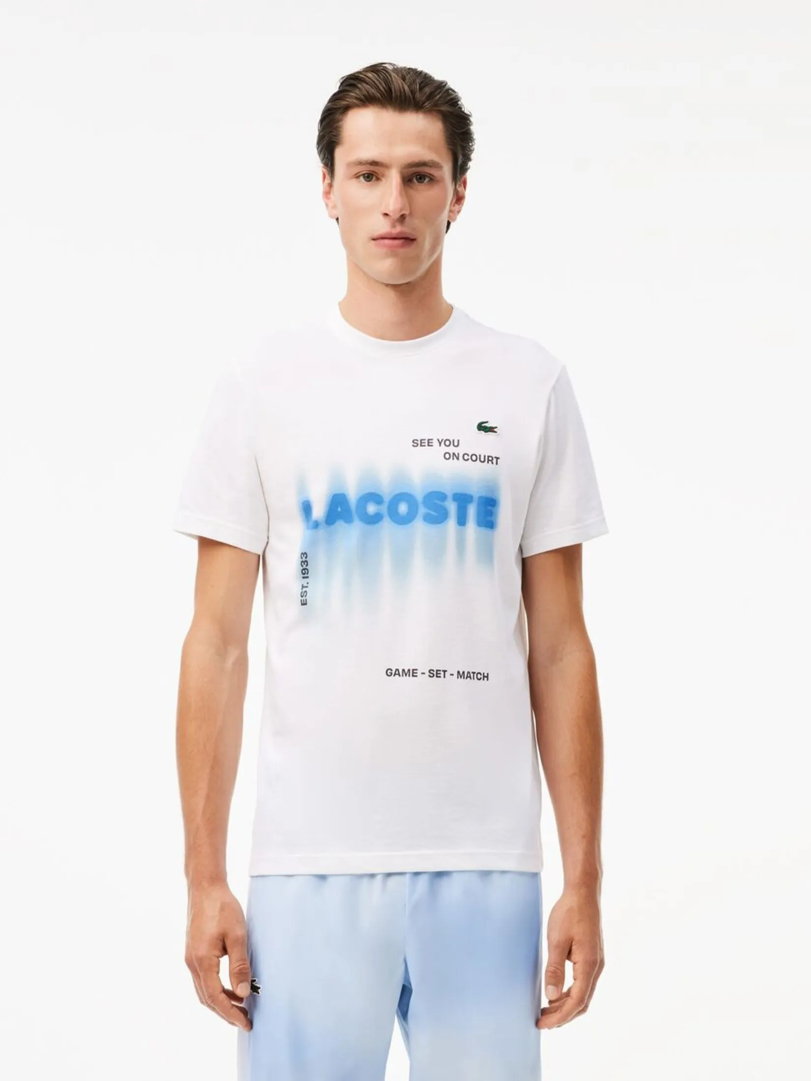 LACOSTE Lacoste Tennis x Daniil Medvedev T-shirt White