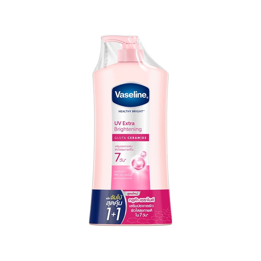 Vaseline Healthy Bright UV Extra Brightening Gluta Ceramide 470 Ml.Twin Pack