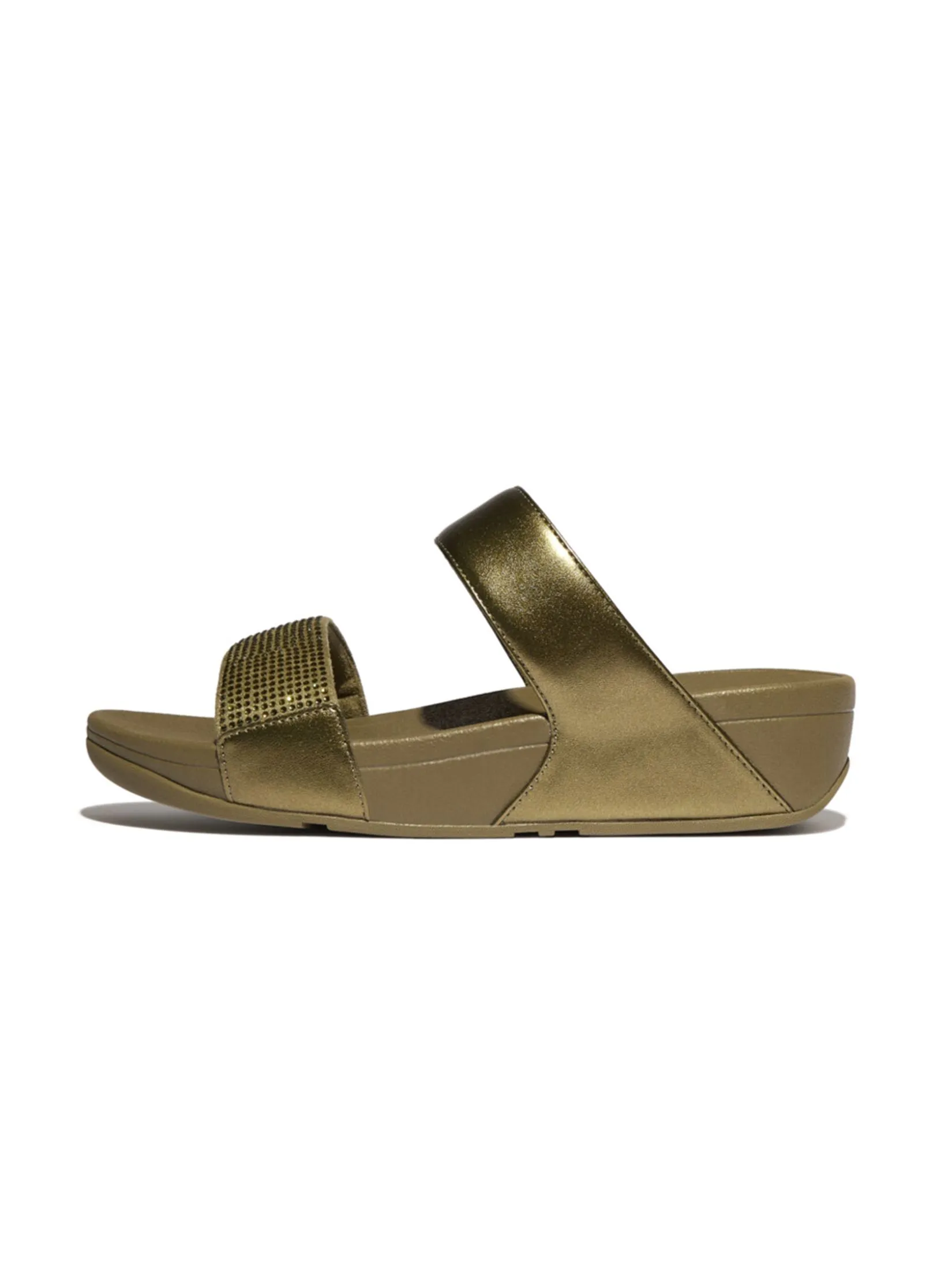 FitFlop™ WOMEN'S LULU CRYSTAL EMBELLISHED SLIDE GREEN