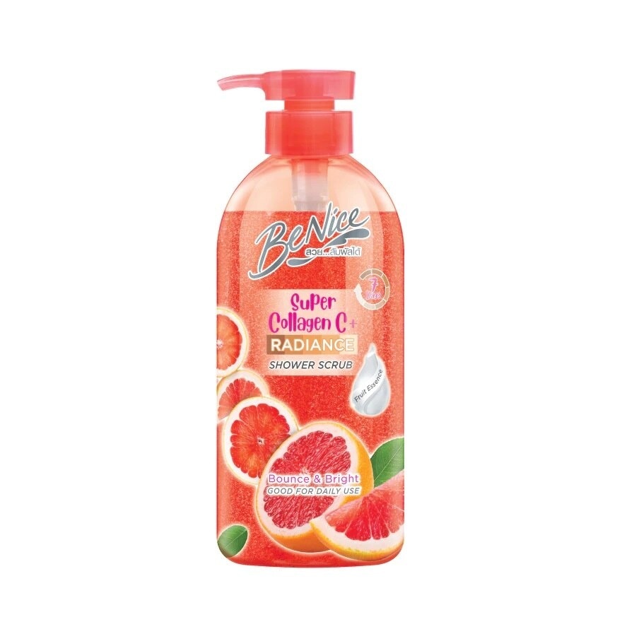 Benice Shower Scrub Super Collagen C+ 450 Ml. - Red
