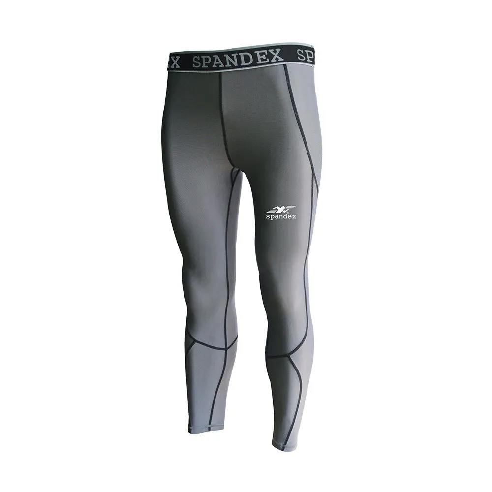 SPANDEX Grey-LP002-Compression Long pants