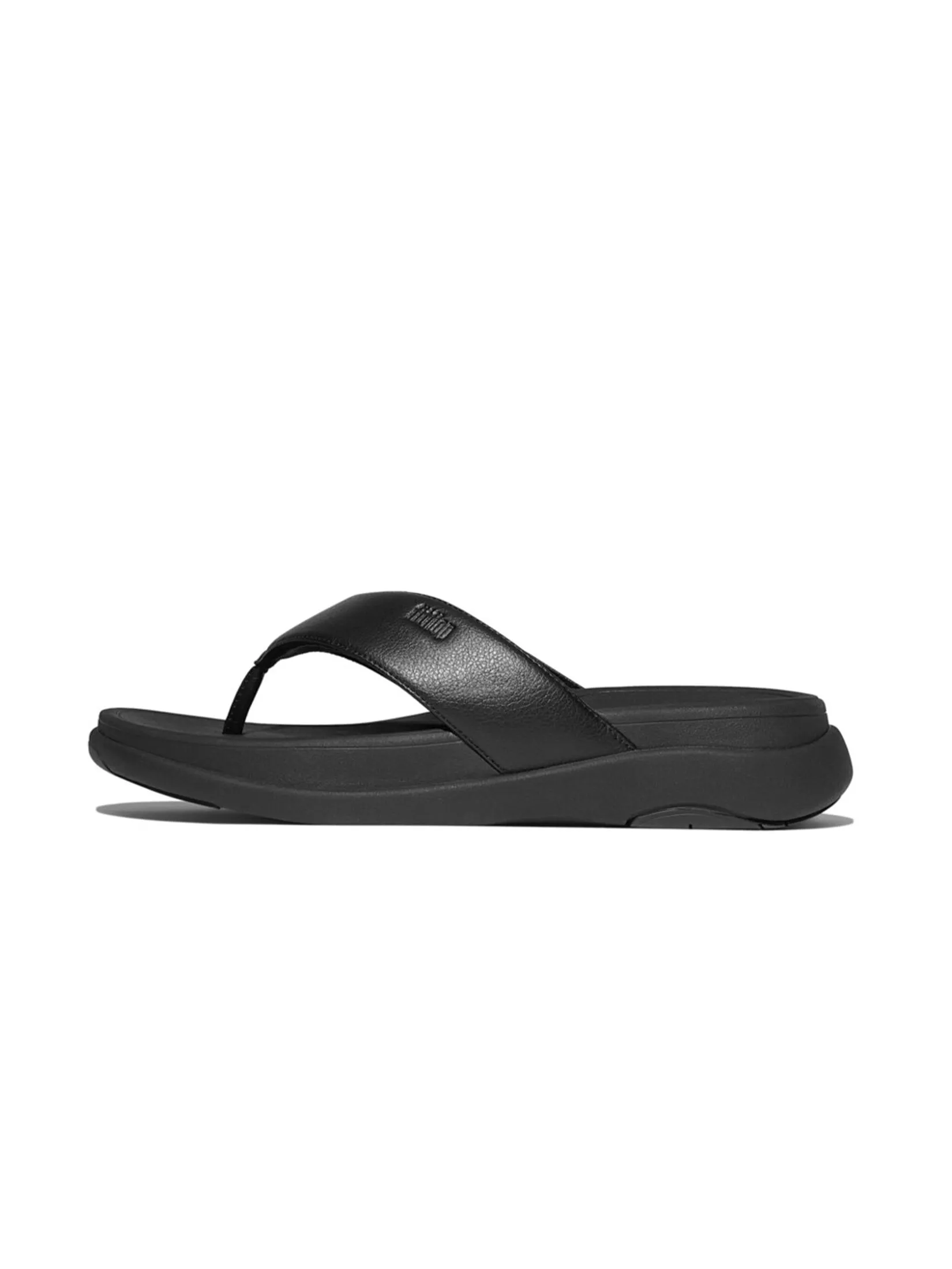 FitFlop™ MEN'S F-MODE GO TOE-POST SANDALS BLACK Size - 10 UK