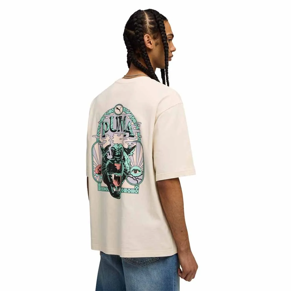 PUMA House of Graphics Men T-Shirt Beige - PU097AP043EOTH