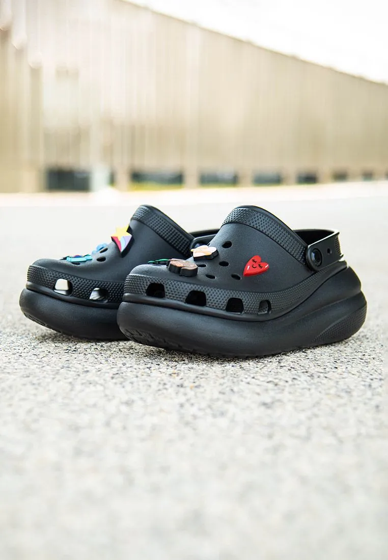 CROCS BLACK CROCS Classic Crush Clog Unisex Casual Shoes