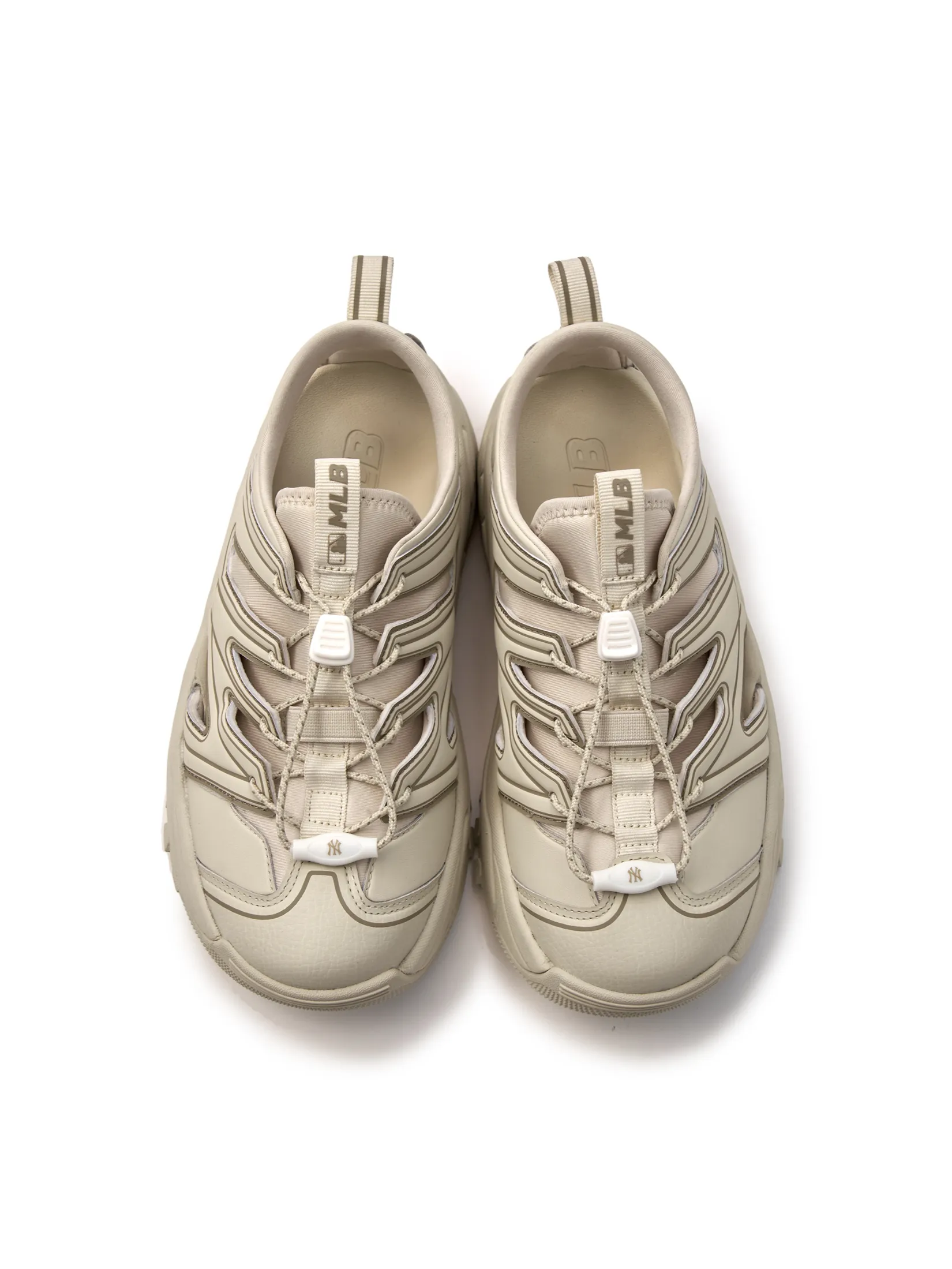 MLB Sandals Unisex Bigball Chunky Field Mask Model 3ASDC0153 50CRS Cream