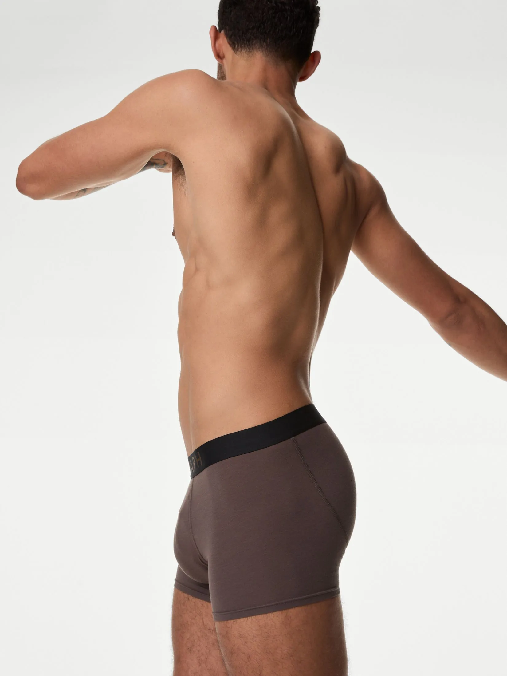 MARKS & SPENCER Men Underwear Trunks 5pk Supima Cotton Modal Mole