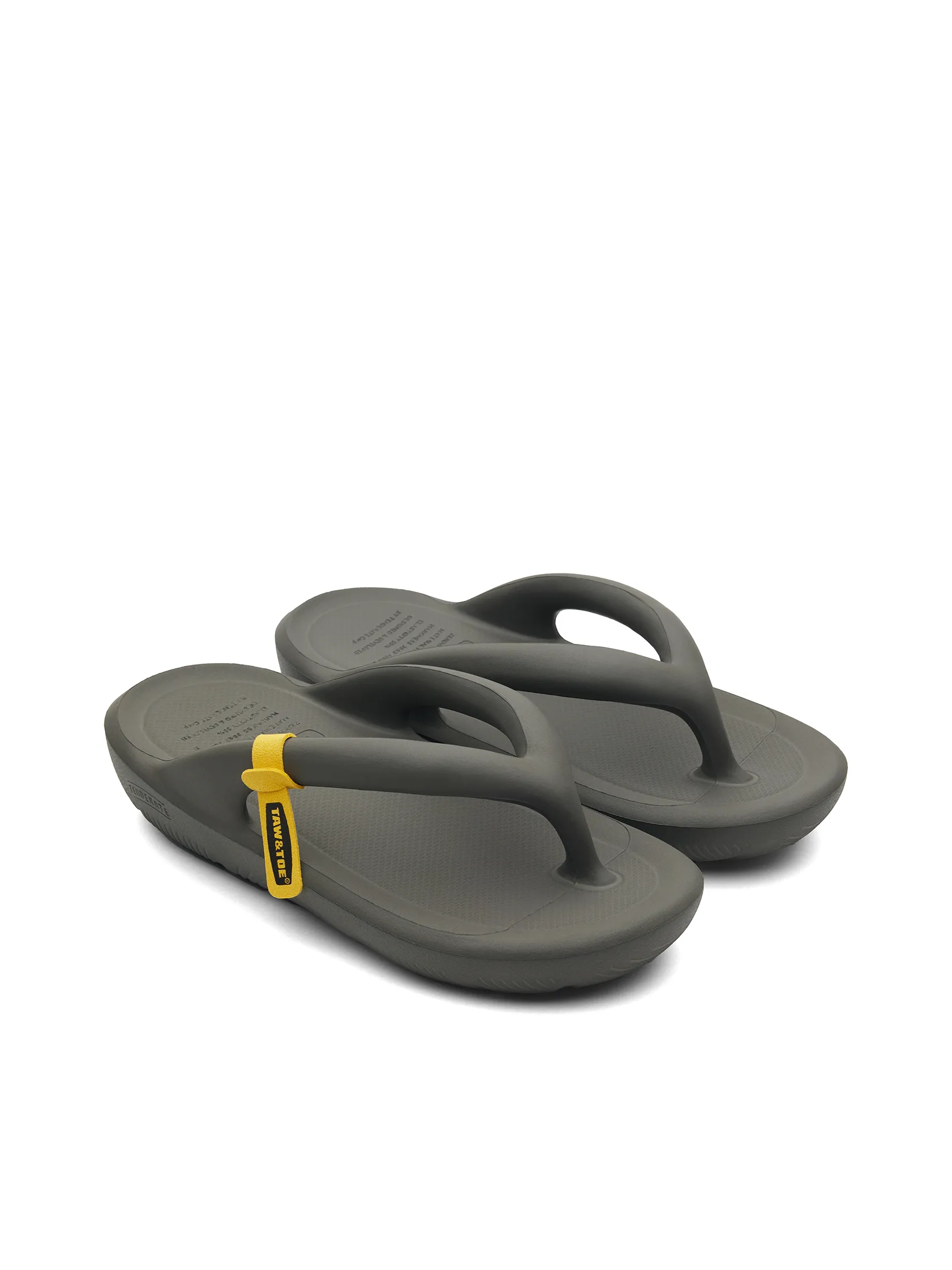 TAW&TOE Unisex Flip Flop Zerovity OG Charcoal