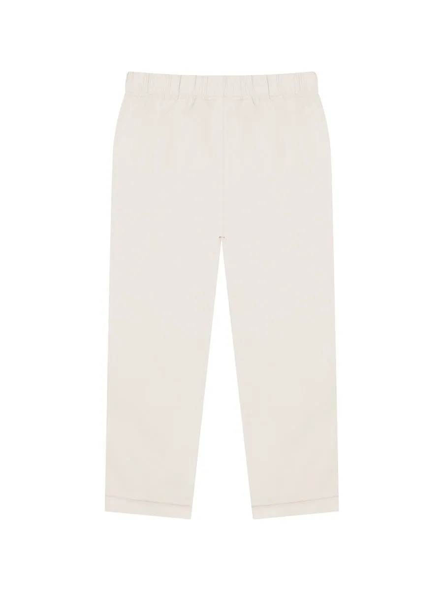 GIORDANO Women's Relax Elastic Waist Twill Audrey Pants Sand Brown khaki