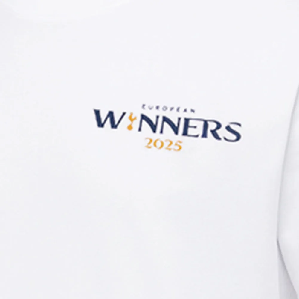 SPURS European Winners 2025 Graphic Men T-Shirt White - SP699AP576ENTH