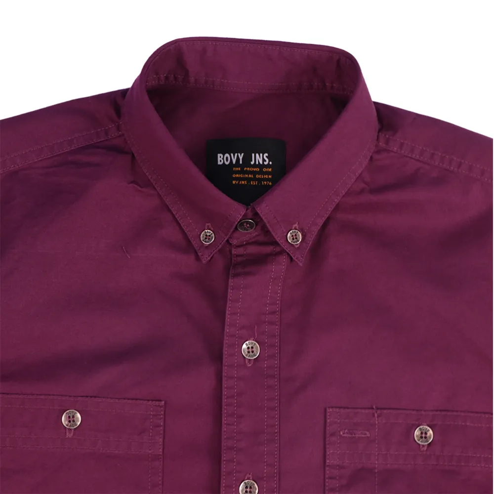 BOVY BAS3900 -  SHIRT CRIMSON BASIC SLIM