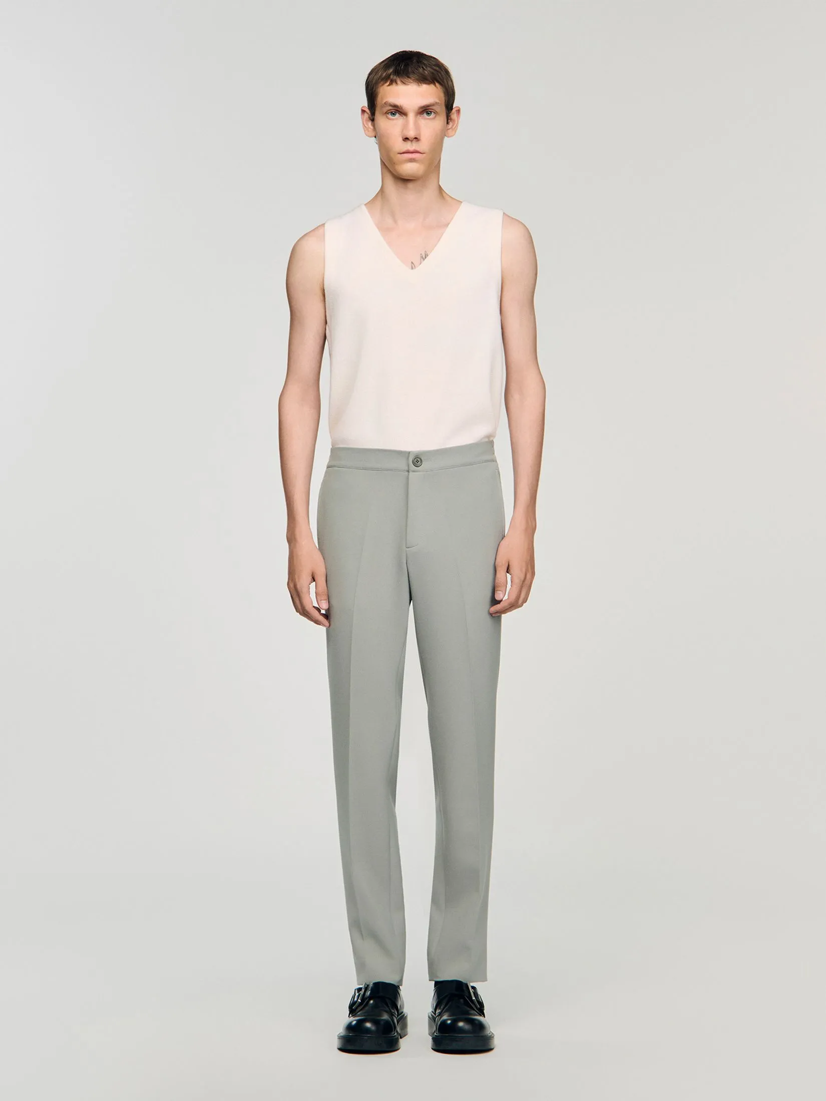 SANDRO Jersey Trousers