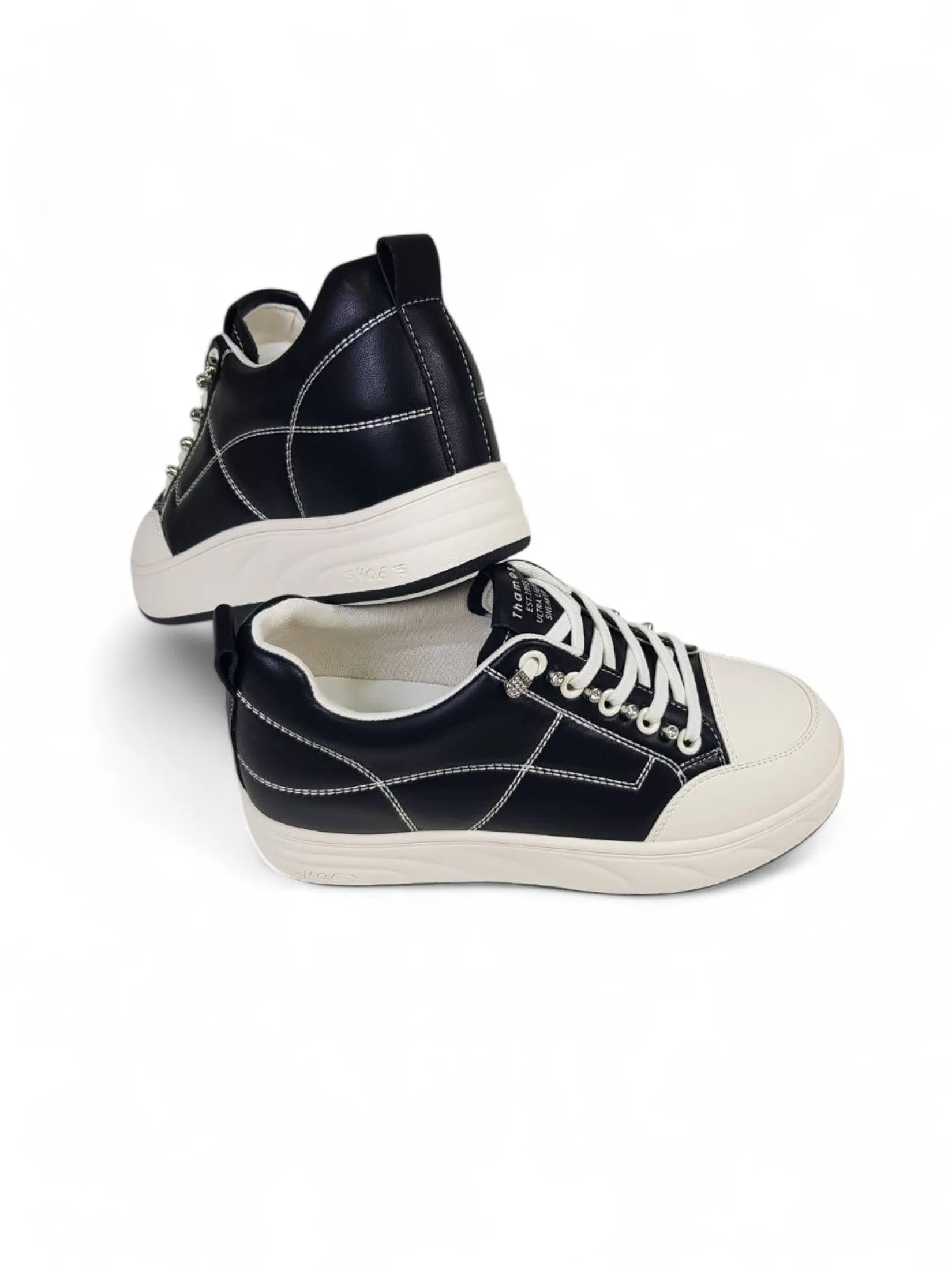 THAMES Women Sneakers Height 1.5 Inch Black