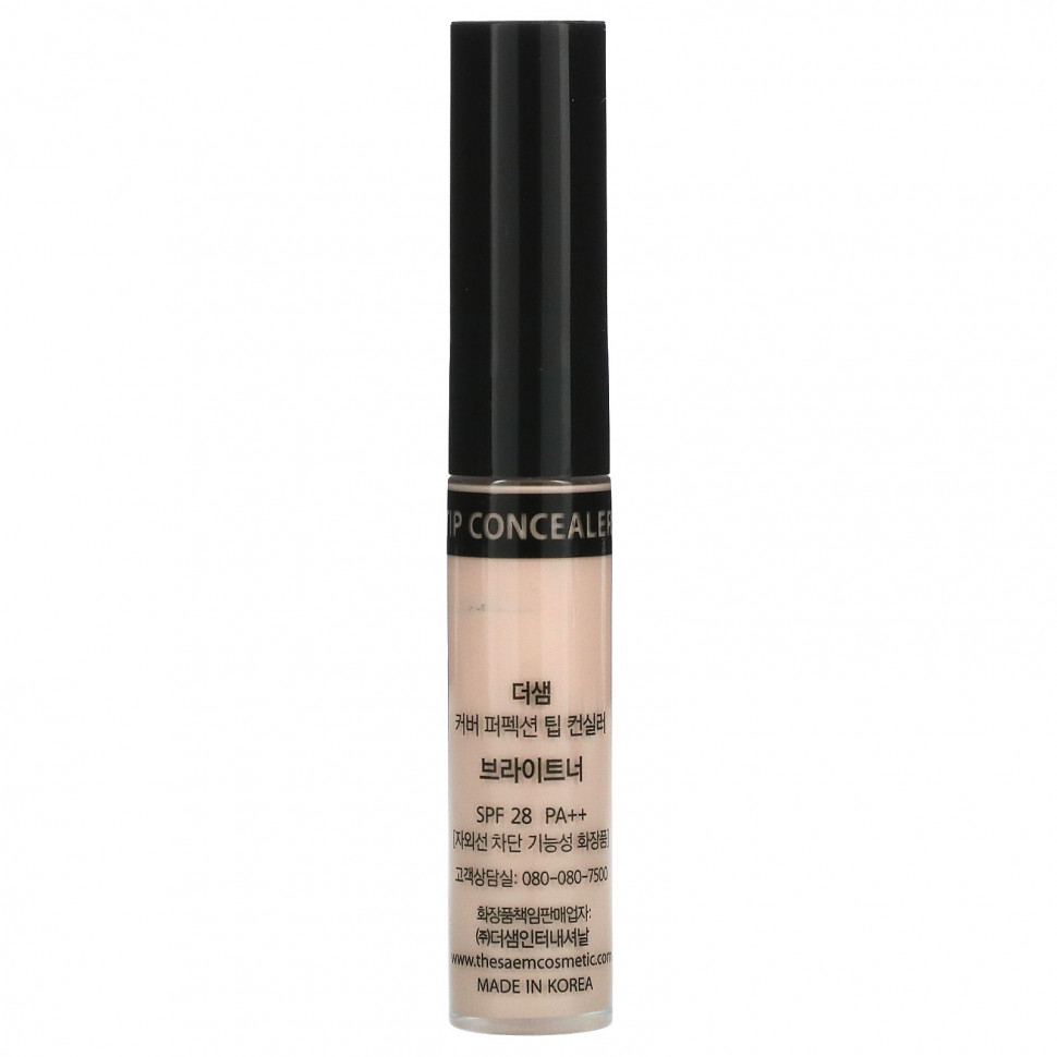The Saem, Cover Perfection, консилер для кончиков волос, SPF 28 PA ++, осветлитель, 0,23 унции