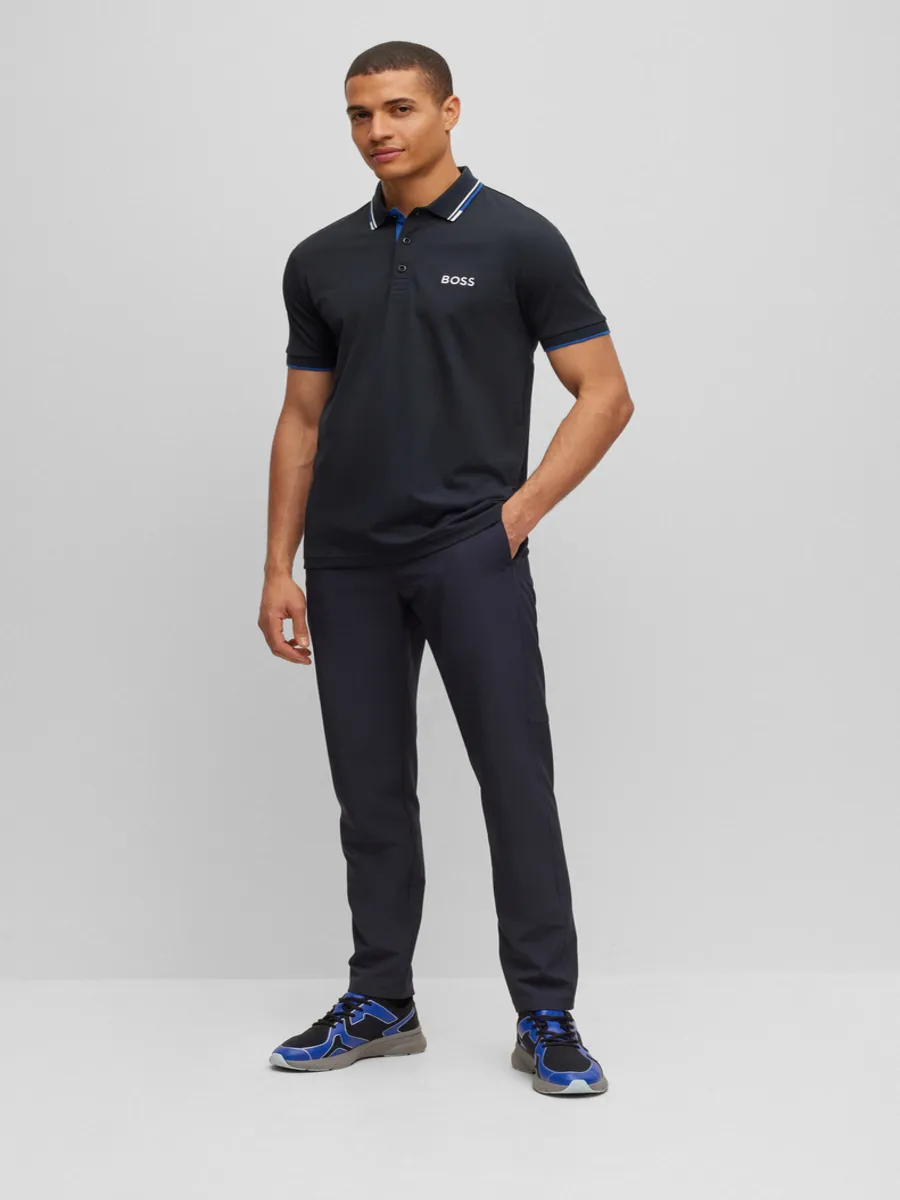 BOSS Men s Polos Regular Fit Dark Blue