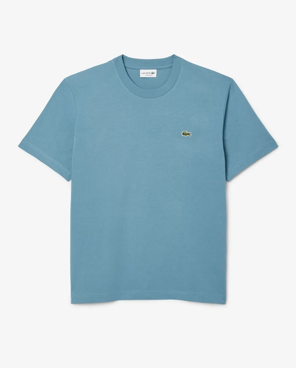 LACOSTE Cotton T-Shirt Blue