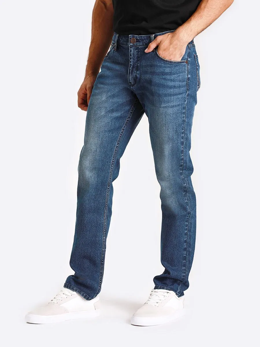 WRANGLER Men's Jeans Mid Greensboro Fit Denim