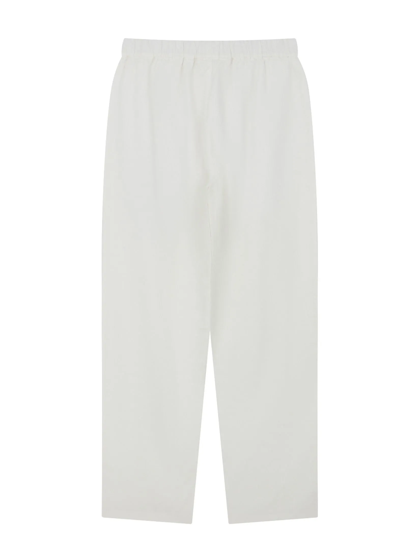 GIORDANO Women's Regular Taper Linen Pants White