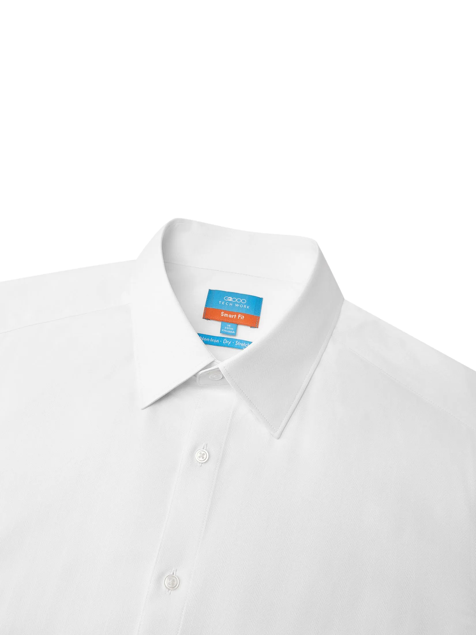 G2000 Men Clothing Non-Iron Dry Texture Shirt  Smart Fit - 5112332200 - White