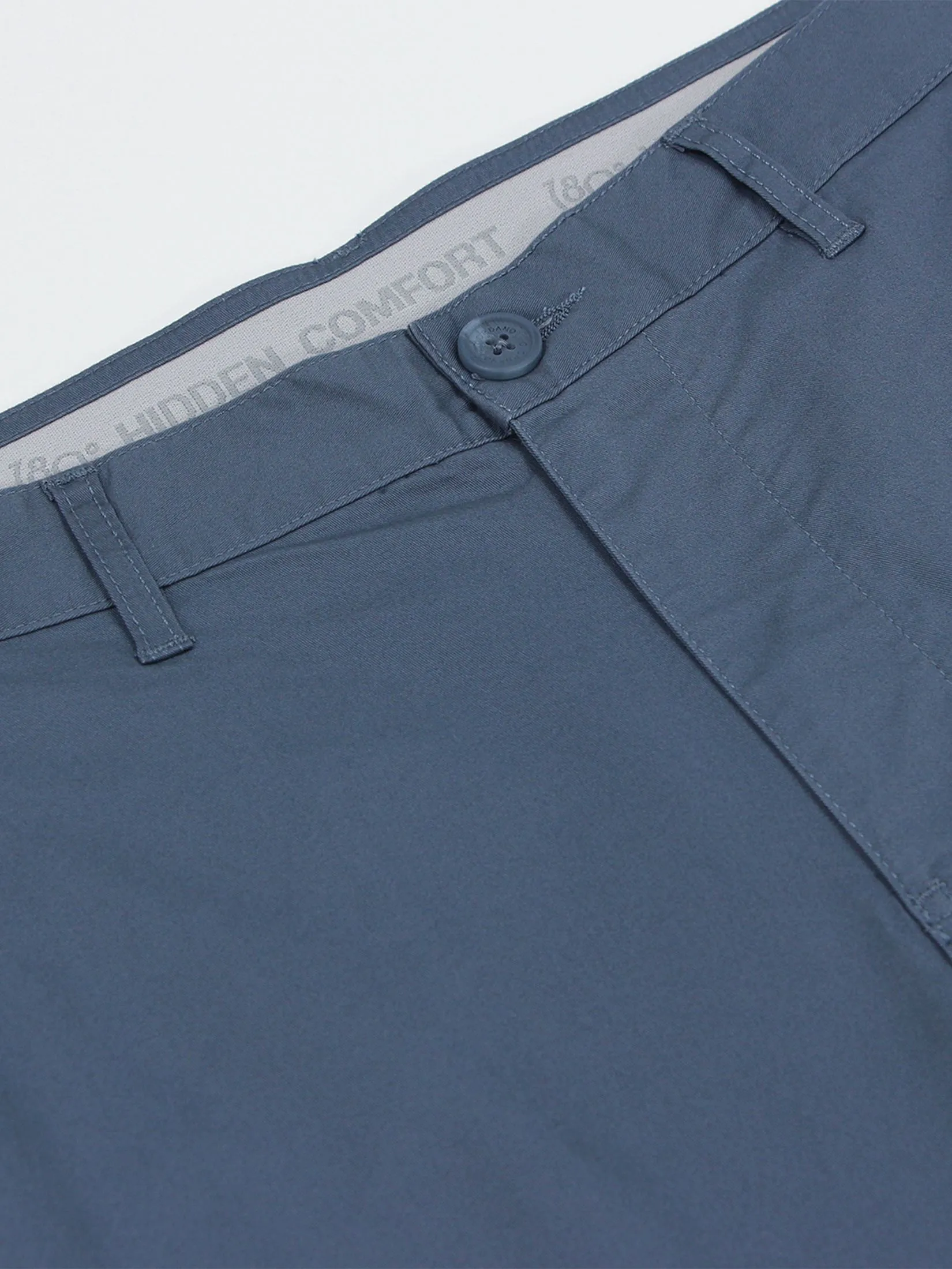 GIORDANO Men's Slim Taper Bermuda Shorts (180° Elastic Waist) Neptune Blue